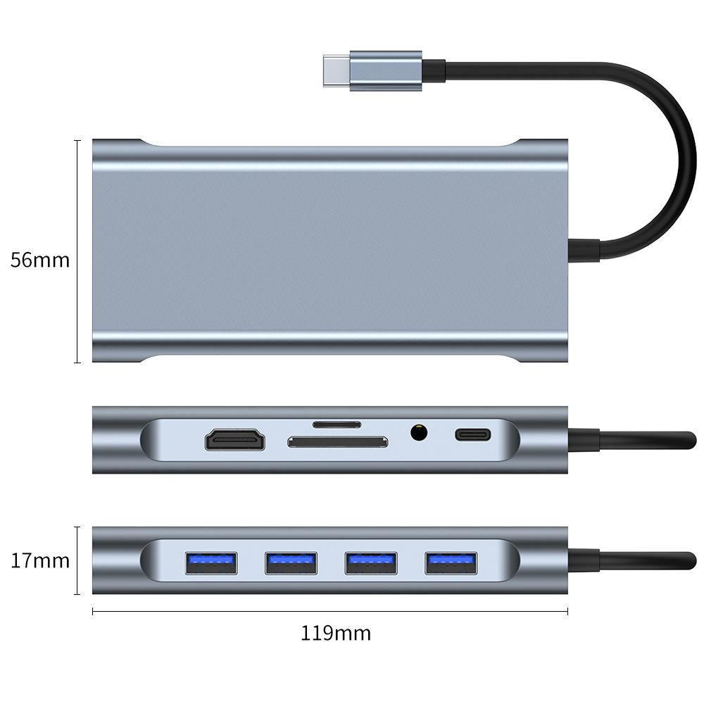 Manufacturer Type-c Docking Station 3.0hub 11 In One Docking Station — foto 3