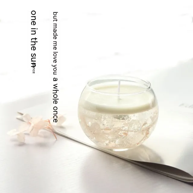 Immortal Floral Candle Gift Decoration Transparent Color Ball Cup - Shop at LoveMi