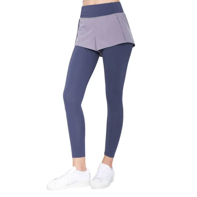 Women's High Elastic European And American Yoga Pants Blue - Shop at LoveMi