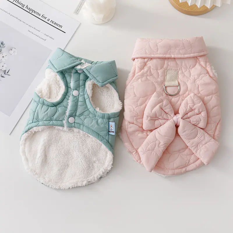 Pet Cat and Dog Fleece Lined Coat