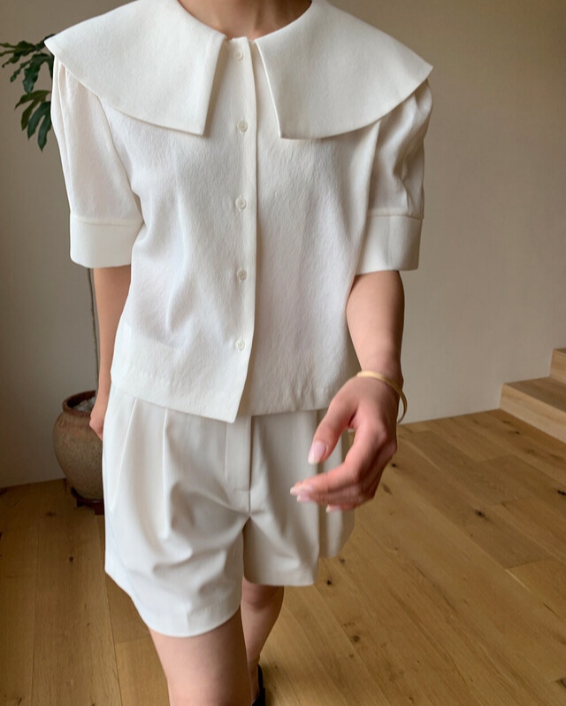 Retro Chic French Style Niche Design Doll Collar Shirt Girl All-match Western Style Blouse