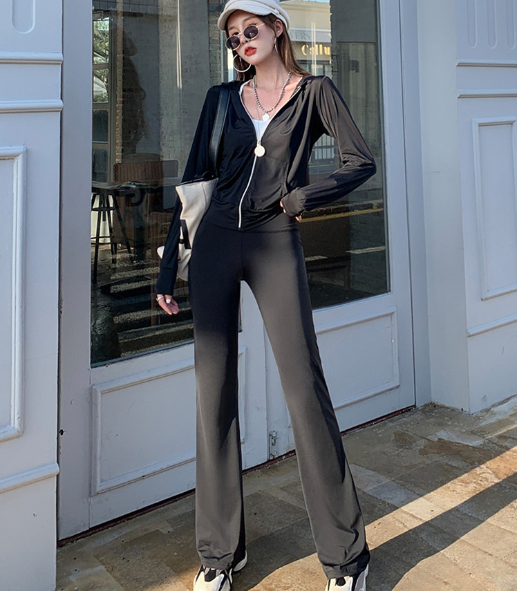 Long Sleeve Slim Yoga Exercise Suit For Women