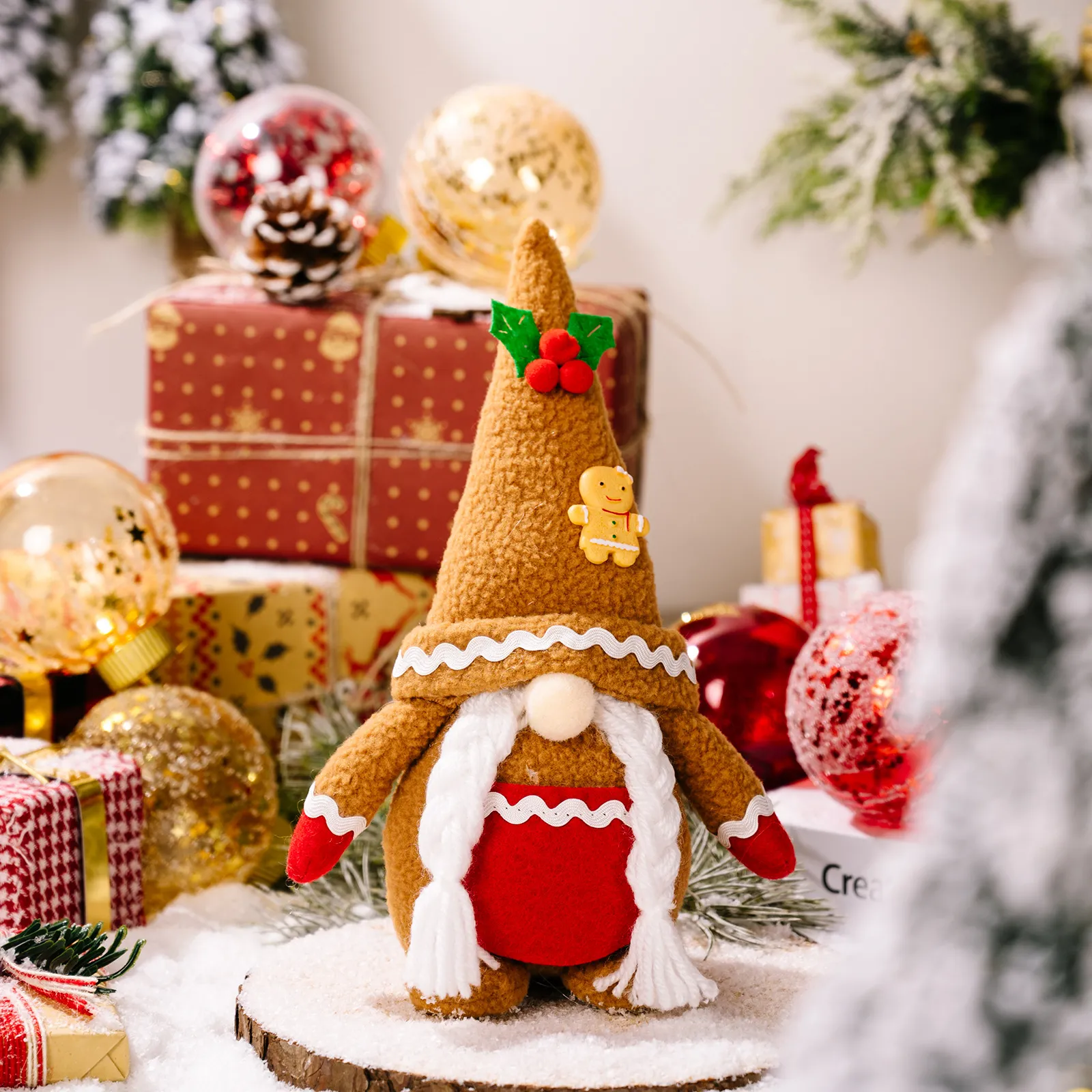 Christmas Fabric Decorative Faceless Doll Ornament Christmas Decorations – image 7