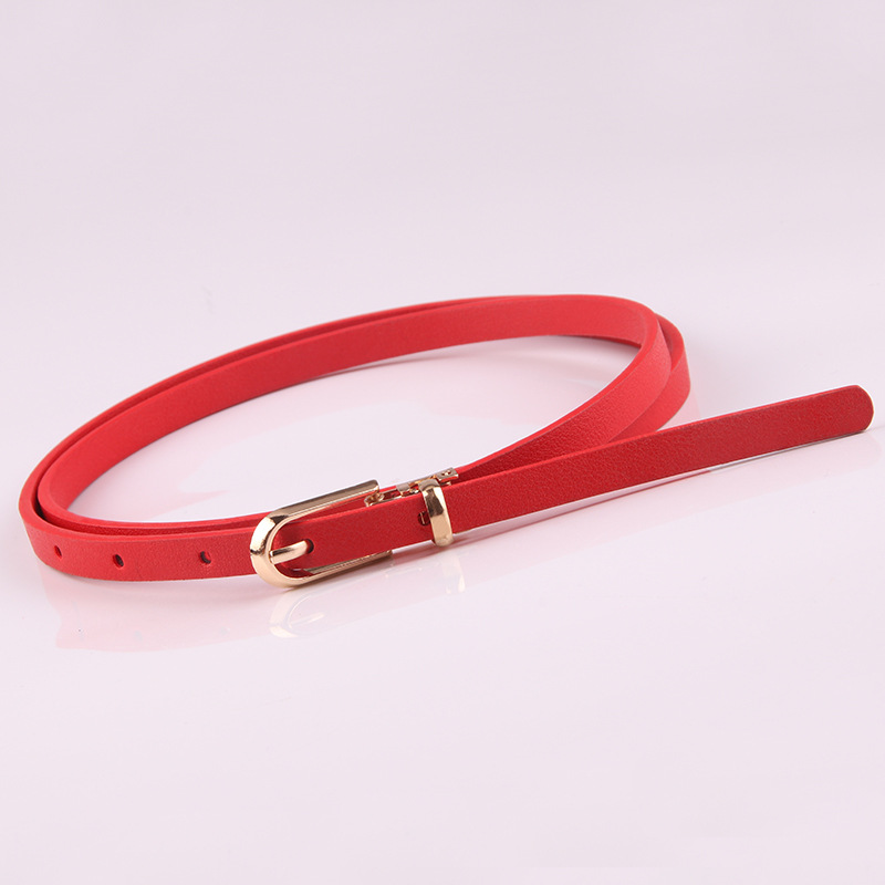 Title 8, Sweater Thin Belt Ladies All-match Pin Buckle P...