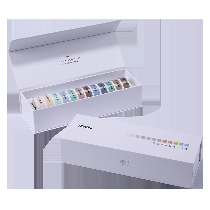 Morandi Handbook Sticker Thermal Color Label Paper Gift Box