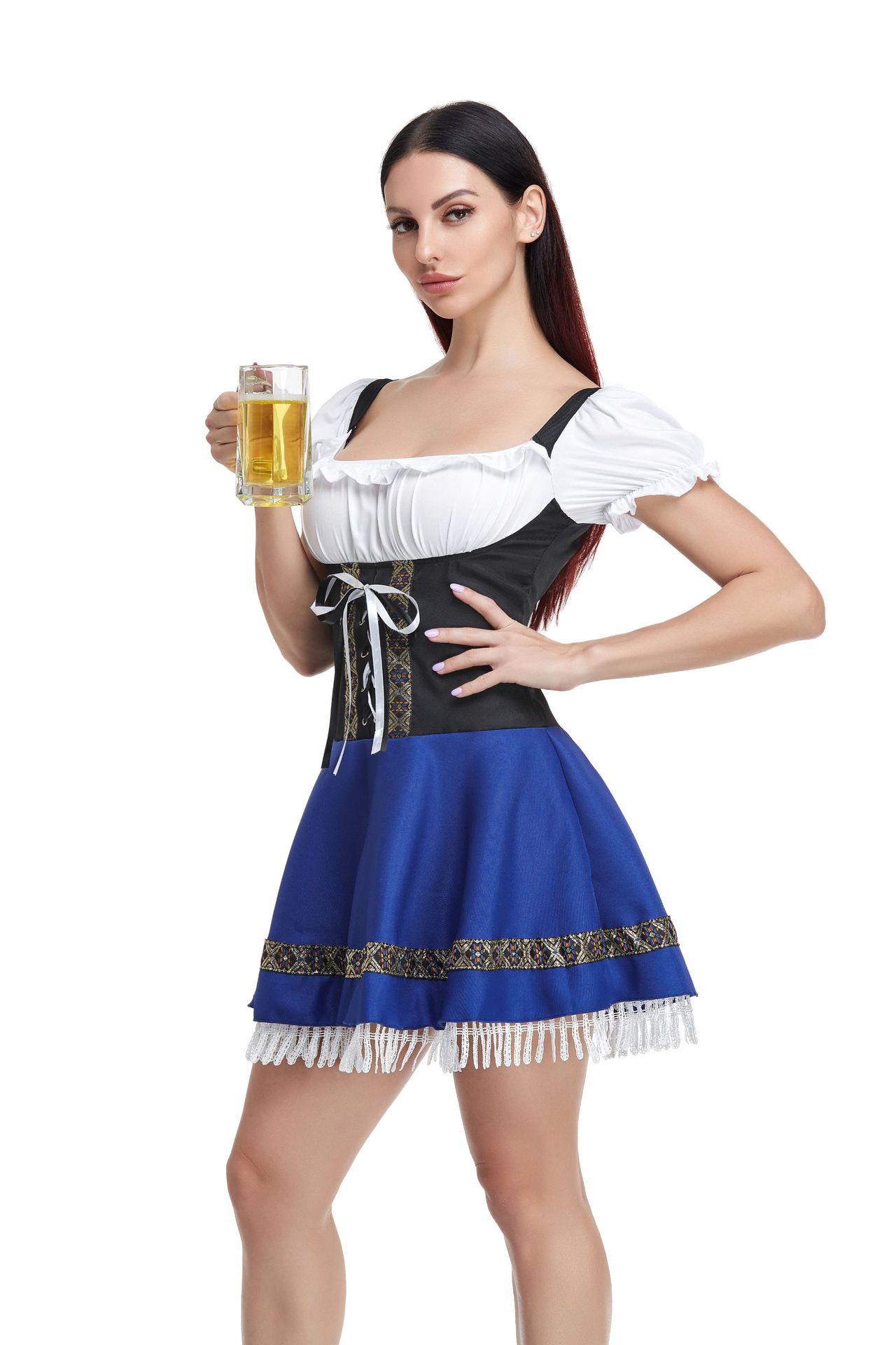 Halloween Maid Uniform for Barmaid Dress. Product information: Fabric Name: Polyester Size Information: S 34-36 72(28.4') 88(34.6') 69 M 38-40 76(29.9') 92(36.2') 70 L 42-44 80(31.5') 96(37.8') 71 XL 46 84(33.1') 100(39.4'')72 2XL 48 88(34.6') 104(40.9')7