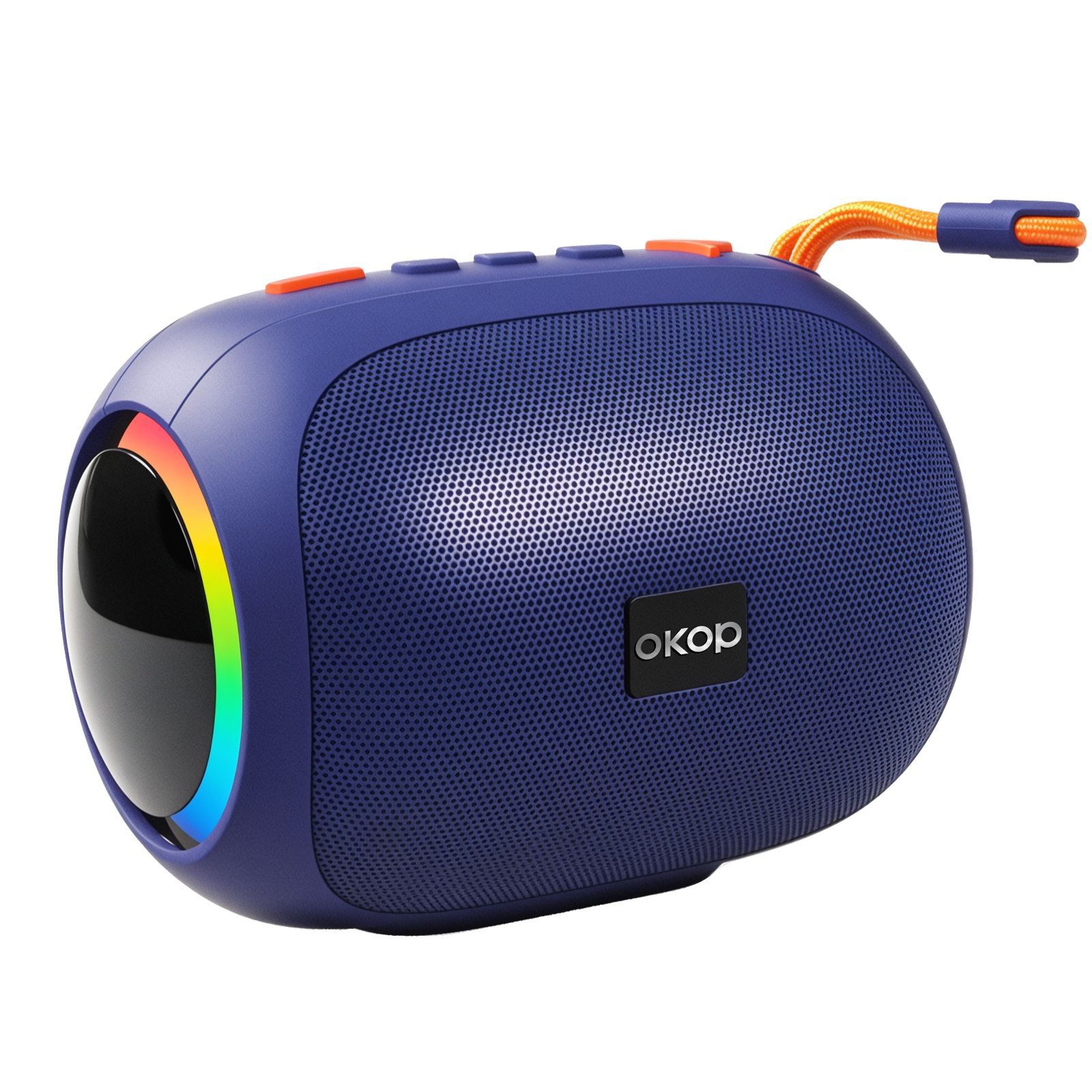 KP-542 Best-Selling Portable Bluetooth Speaker Outdoor-Ready With Lanyard LED Ambient Light Wireless Home Use TF Card Support And Bass-Boosting Subwoofer 2