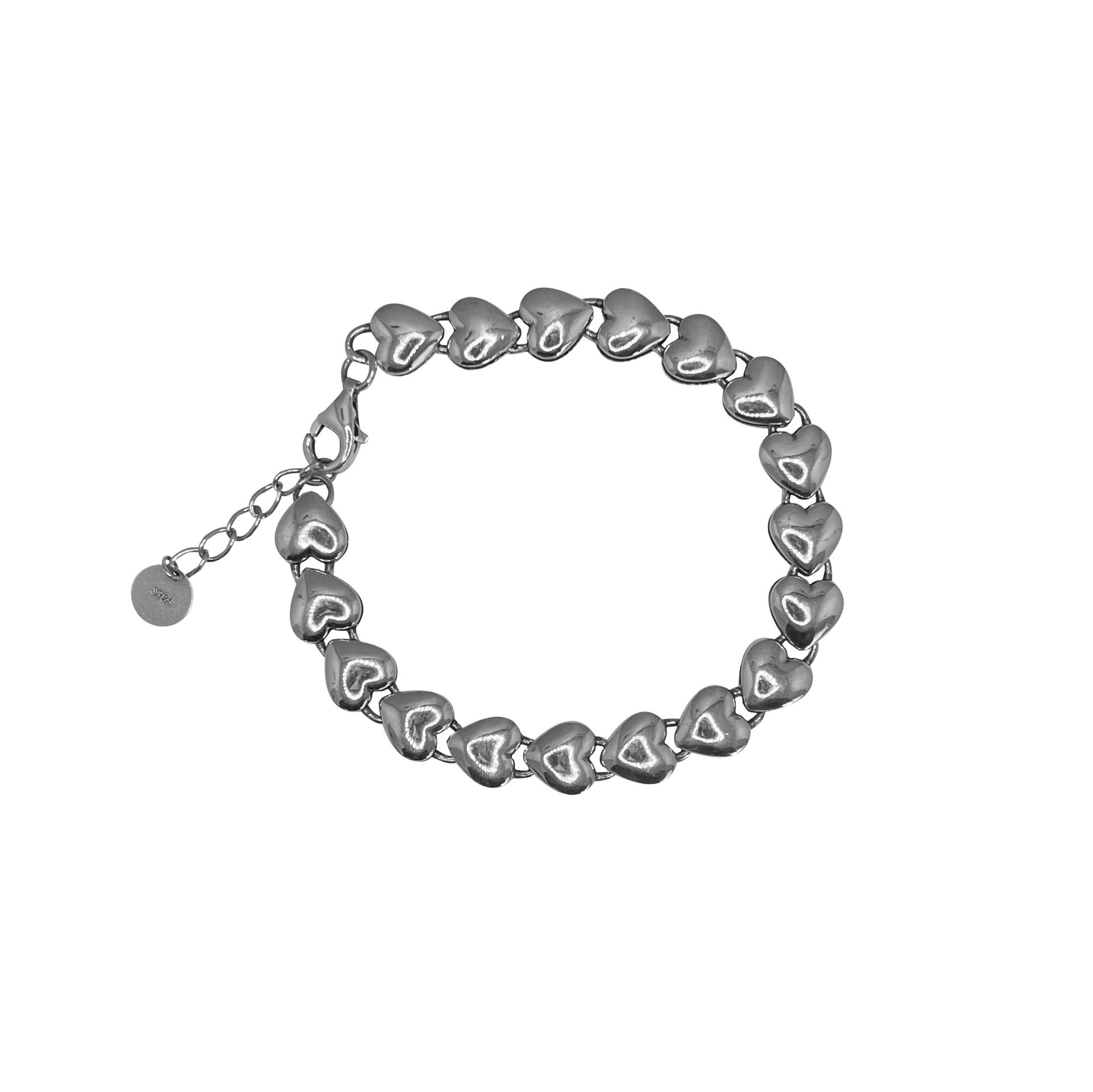 Title 1, Damen Armband mit doppelseitiger Herznaht, schl...