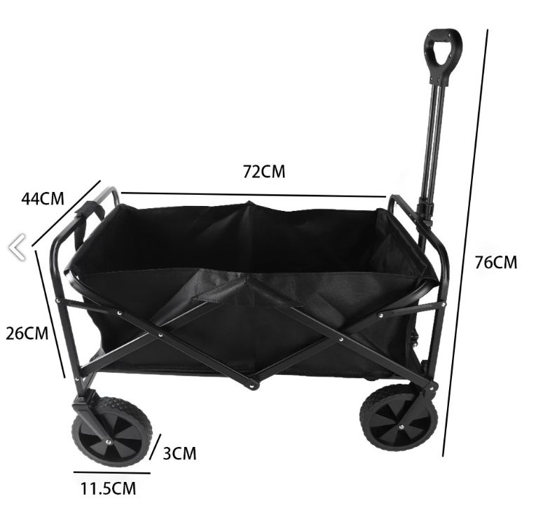 Heavy Duty Foldable Camping Outdoor Garden Trolley Cart Wagon Truck Wheelbarrow — image 8