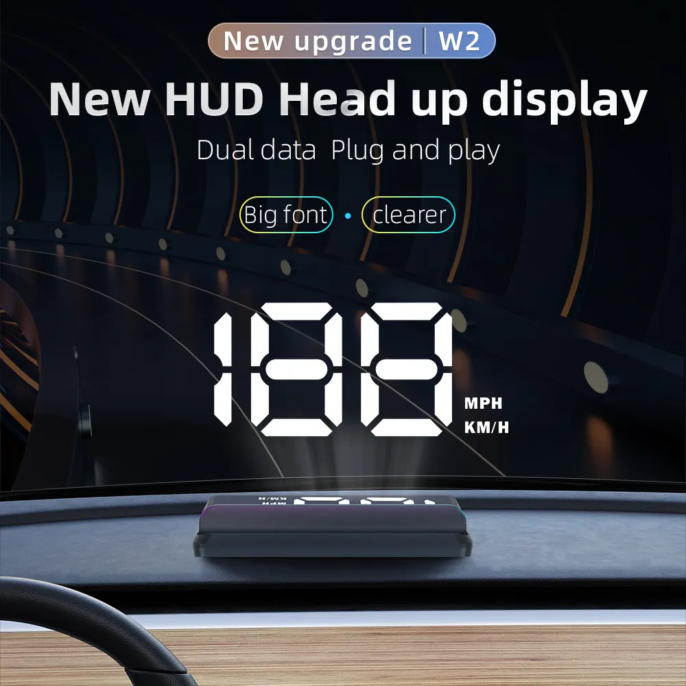 Car HUD Speedometer Windshield Projector