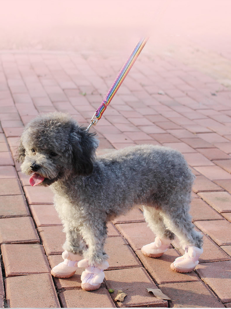 Title 6, Kışlık Köpek Ayakkabısı Peluş Köpek Botları Sev...