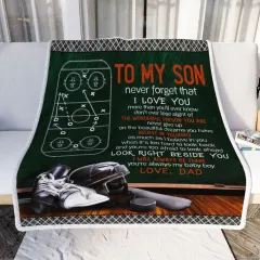 A Hockey Blanket Gift For My Son - Hockey Blanket - View 1
