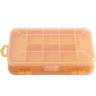 Screw Storage Box Double Side 13 Grids Hardware Organizer Portable Small Parts Case Yellow
