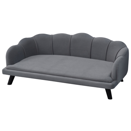 PawHut Dog Sofa, Pet Couch Bed For Medium, Large Dogs, With Legs, Cushion Grey Grey - Shop at LoveMi