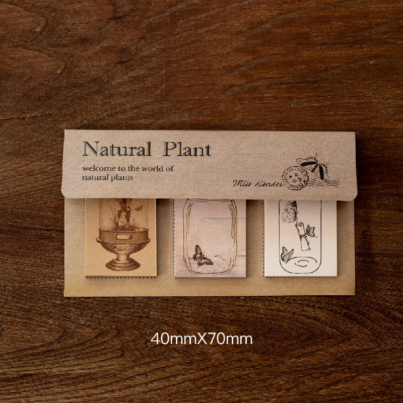 60 Pieces Of Retro Plant Invitation Note Paper Hand Account Decoration - 10