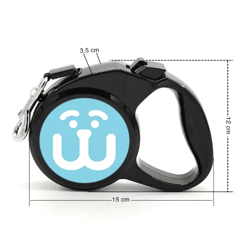 Thermal Transfer Automatic Retractable Dog Leash Black - Shop at LoveMi