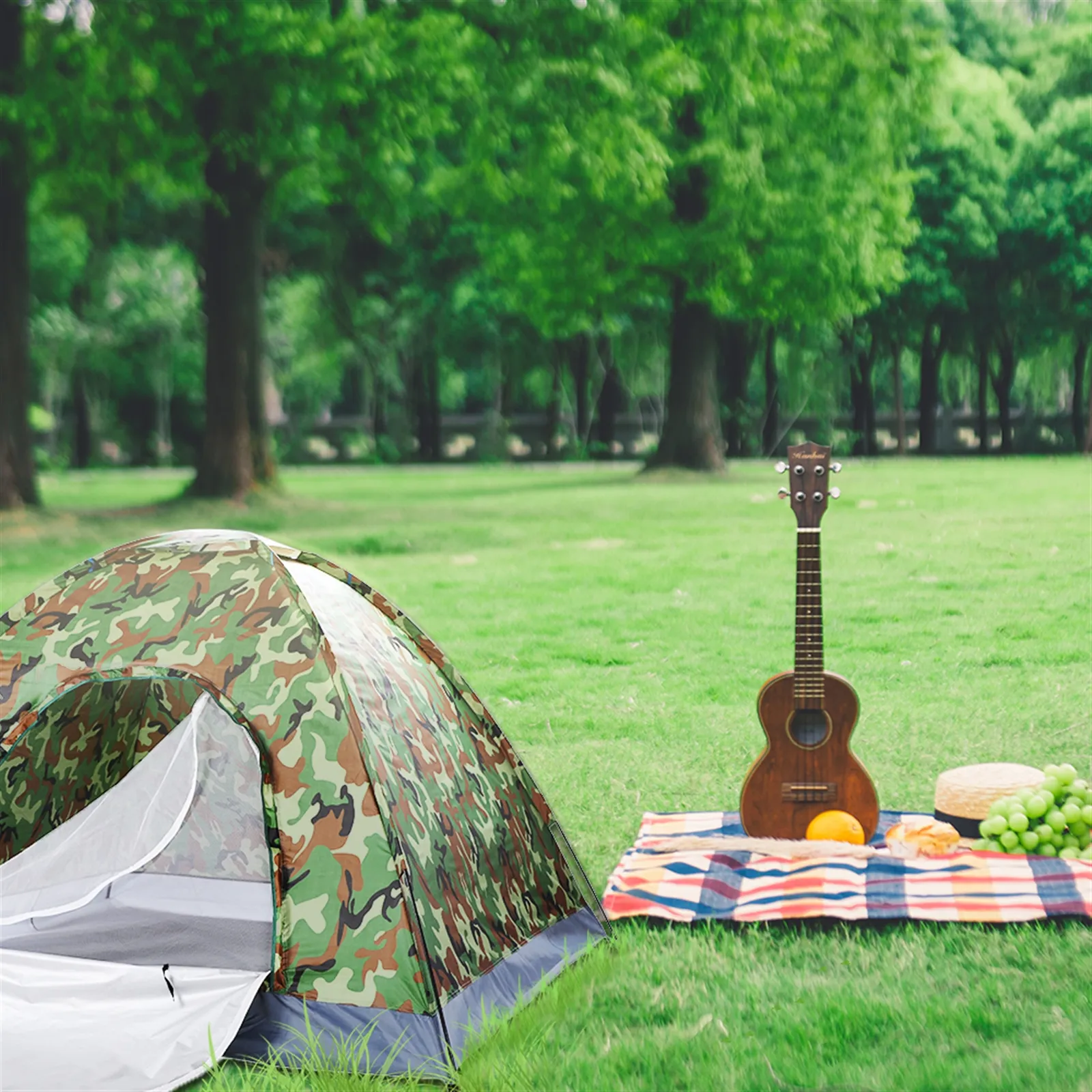 3-4 People Camouflage Portable Camping Tent