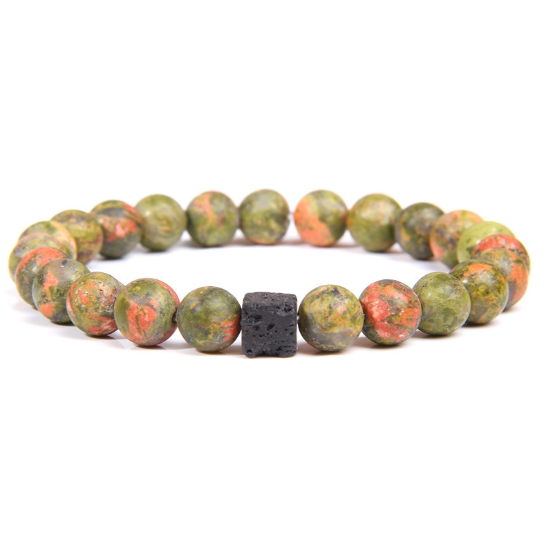 Natural Stone Frosted Yellow Tiger Eye Bracelet Fashion