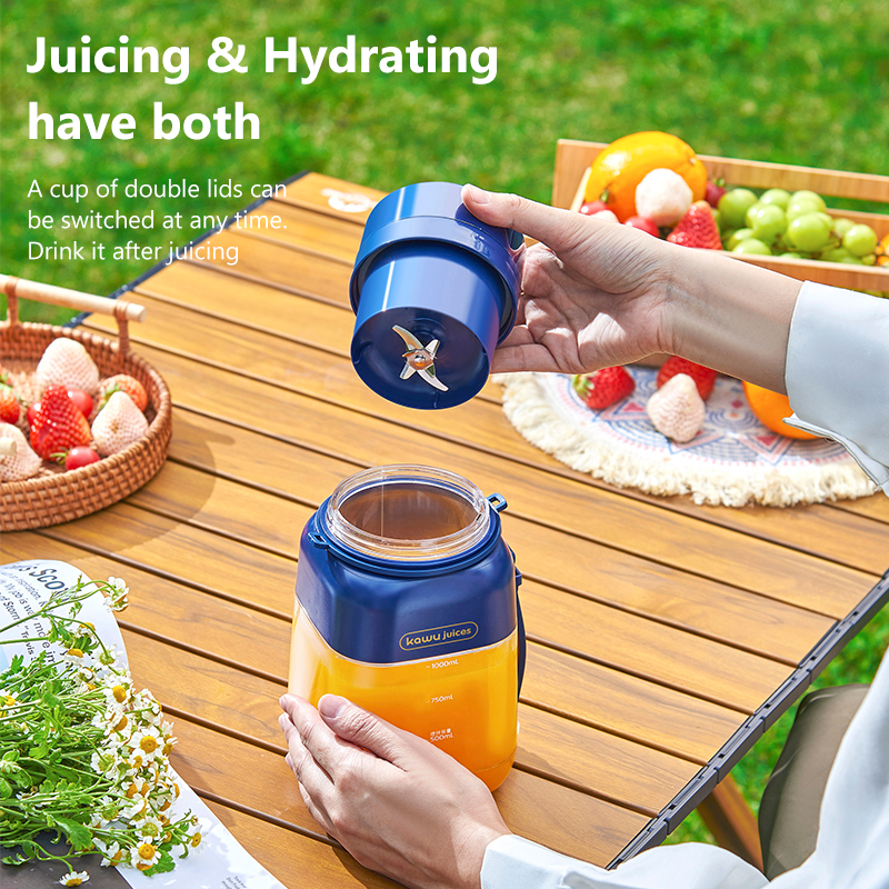 Kawu HAY-8302 Portable Juice Cup Blue 4