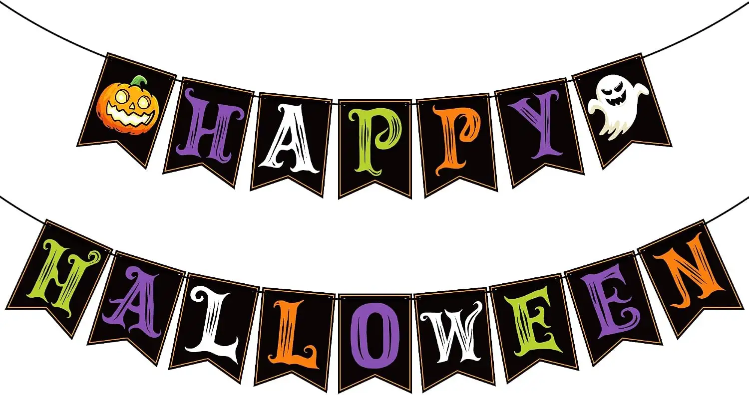Halloween Decorations, Happy Banner, Indoor & Outdoor