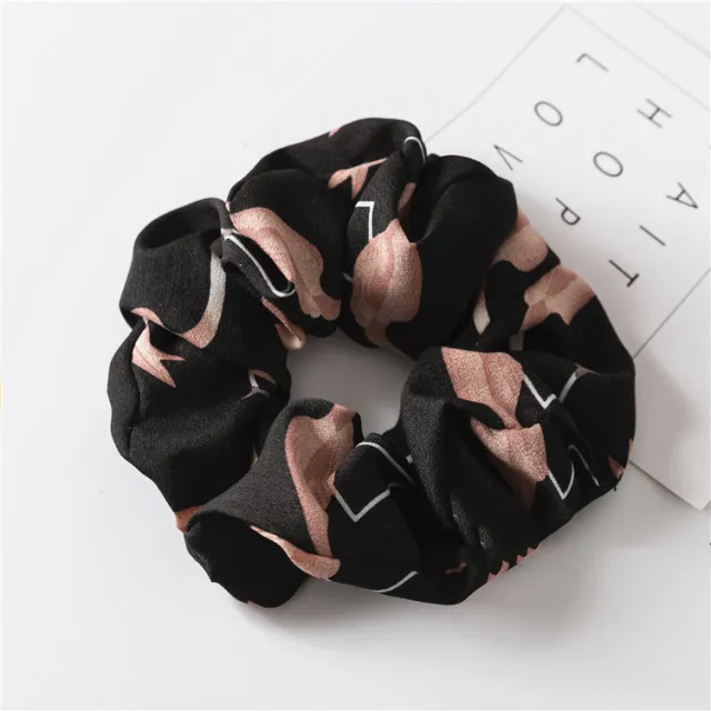 Hair Seamless Elastic Large Intestine Circle Female Head Jewelry Black - Shop at LoveMi