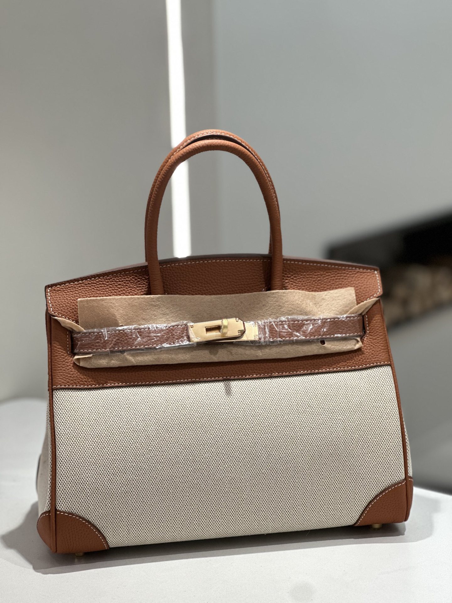 Nouveau sac birkin en cuir véritable transfrontalier – Image 6