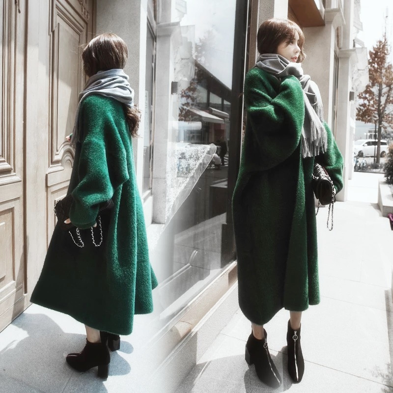 Losse Faux Nertsbont Luie Wind Dikke Jas