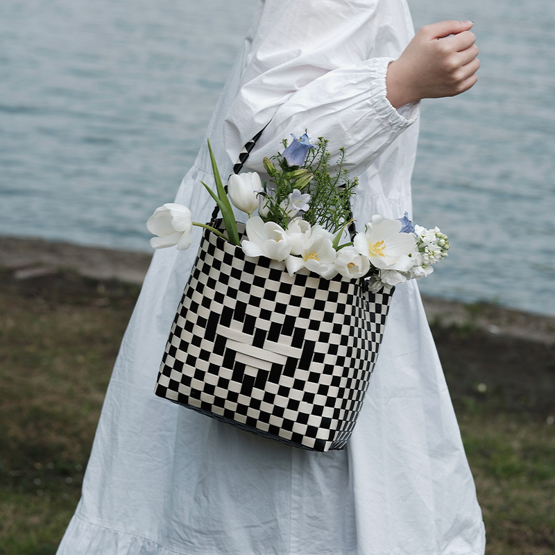 Fashion Shopping Basket Outdoor Garden Large