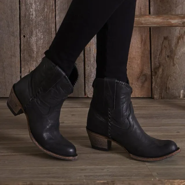 Autumn And Winter New Thick heeled Mid heel 40 43 Low top Women's Boots Black - Shop at LoveMi