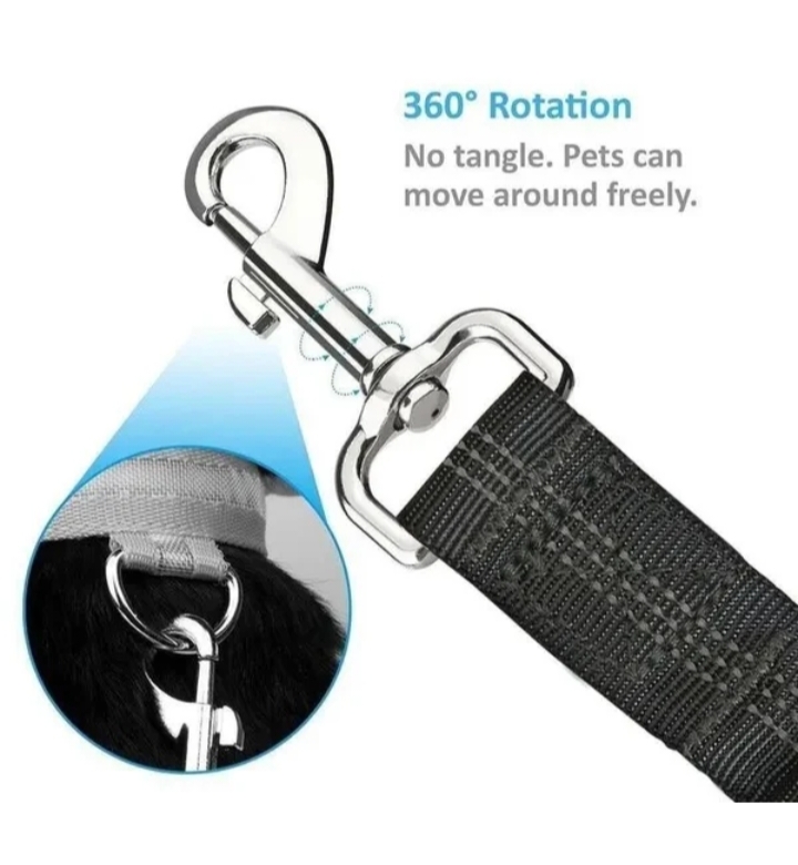 Heavy Duty Nylon Pet Safety Seat Belt Clip Adjustable Dog Vehicle Harness Lead thumbnail 6