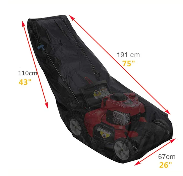Waterproof Lawn Mower Cover Heavy Duty UV Protector For Push Mower Universal Fit