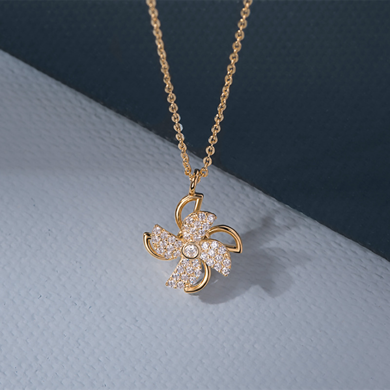 The New Temperament Necklace Windmill Pendant Necklace