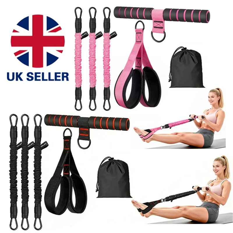 Upgraded Pedal Resistance Bands With Handle Gym Exercise Woman — image 3