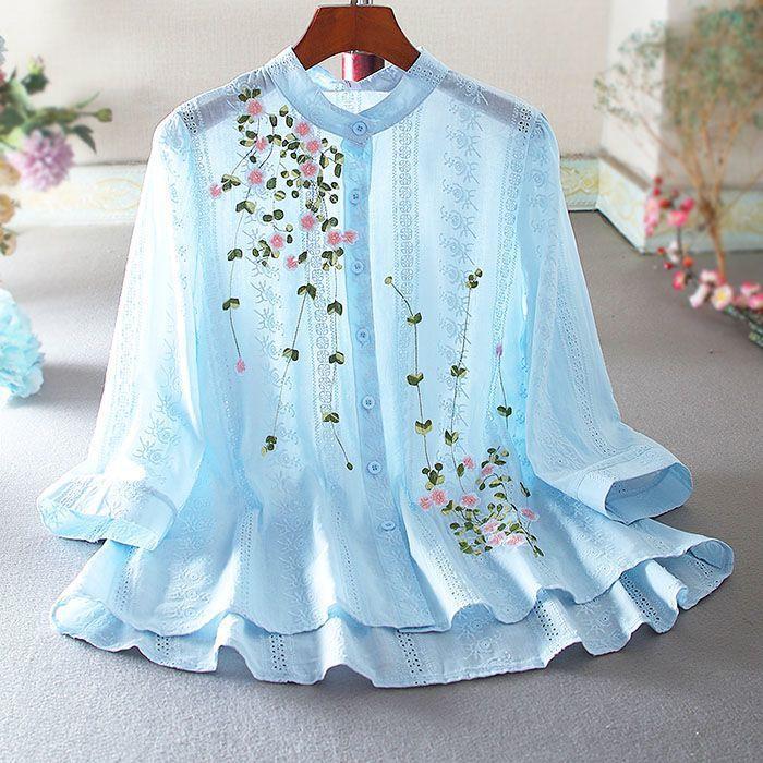 Title 4, Vintage Lace Shirt Women