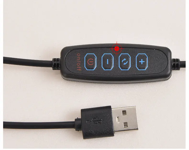 Usb Plug-In Lamp Oval Acrylic Touch Control
