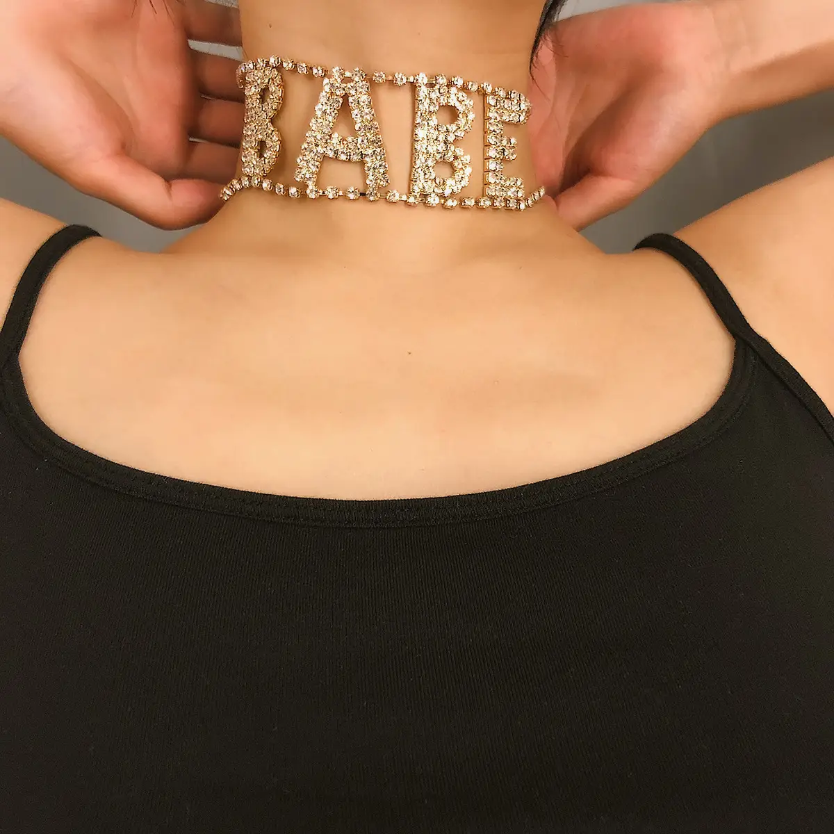 Personality Exaggerated Nightclub Flash Diamond Necklace