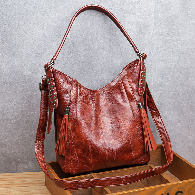 Handbag Large Capacity Mother Bag Pu Leather