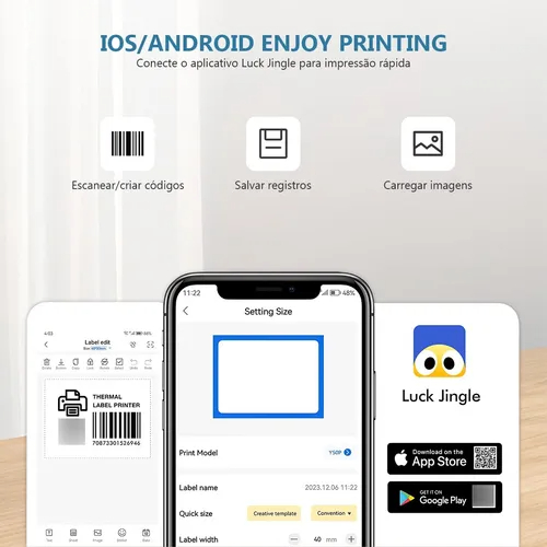 Thermal Receipt Printer Compact HighSpeed Wireless POS Printer For Small Business Rechargeable Battery For Supermarkets And Restaurants With 203dpi Resolution