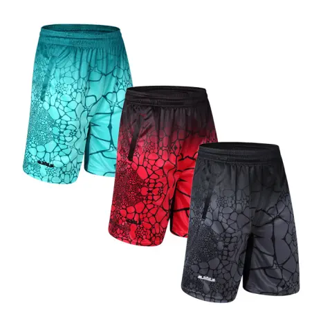 Casual Hip-Hop Basketball Pants Shorts Men's Loose Plus Size