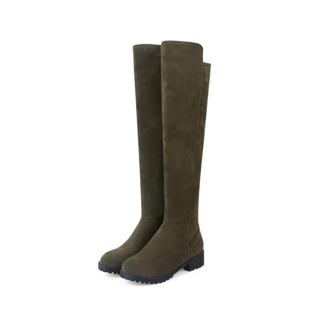 Tumn And Winter Women's Boots British Style Knee length Boots Green - Shop at LoveMi
