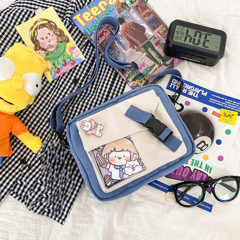 حقيبة شفافة بتصميم طالبة كرتونية لطيفة