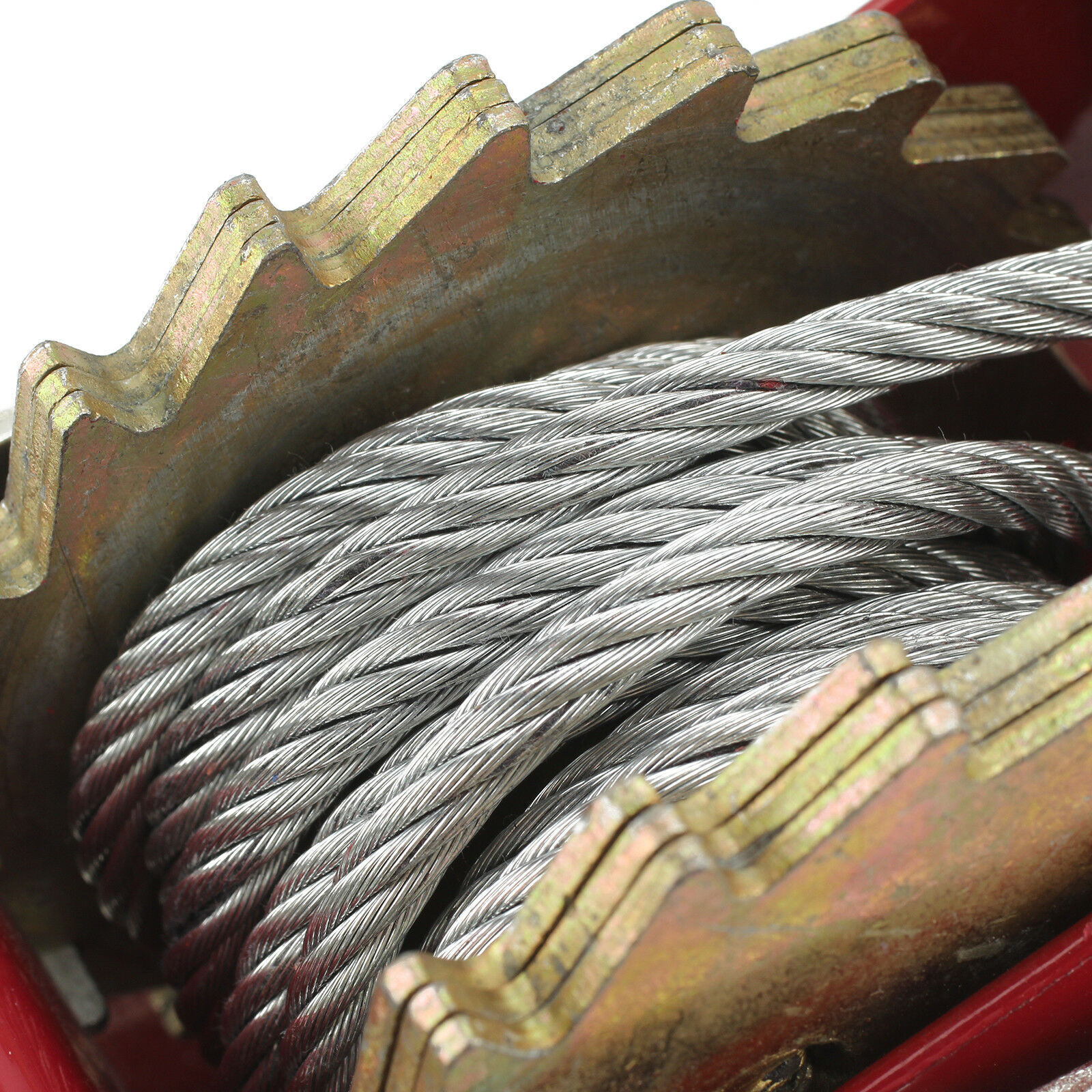 4 Ton Dual Gear Power Puller Heavy Duty 2 Hook Cable Puller Hand Winch Turfer 6