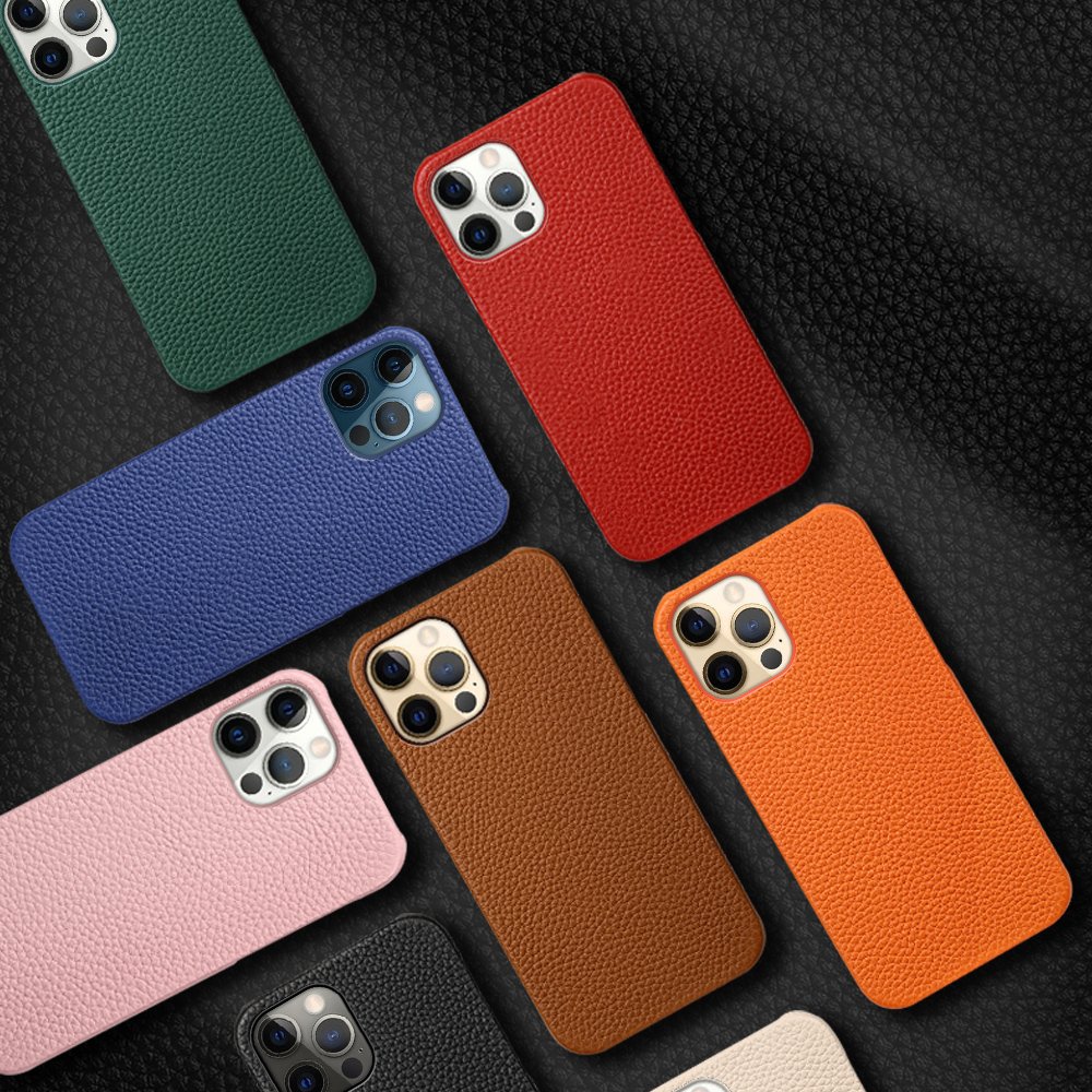 Leather Mobile Phone Case Half Bag Oil Edge Anti-fall - Image 5