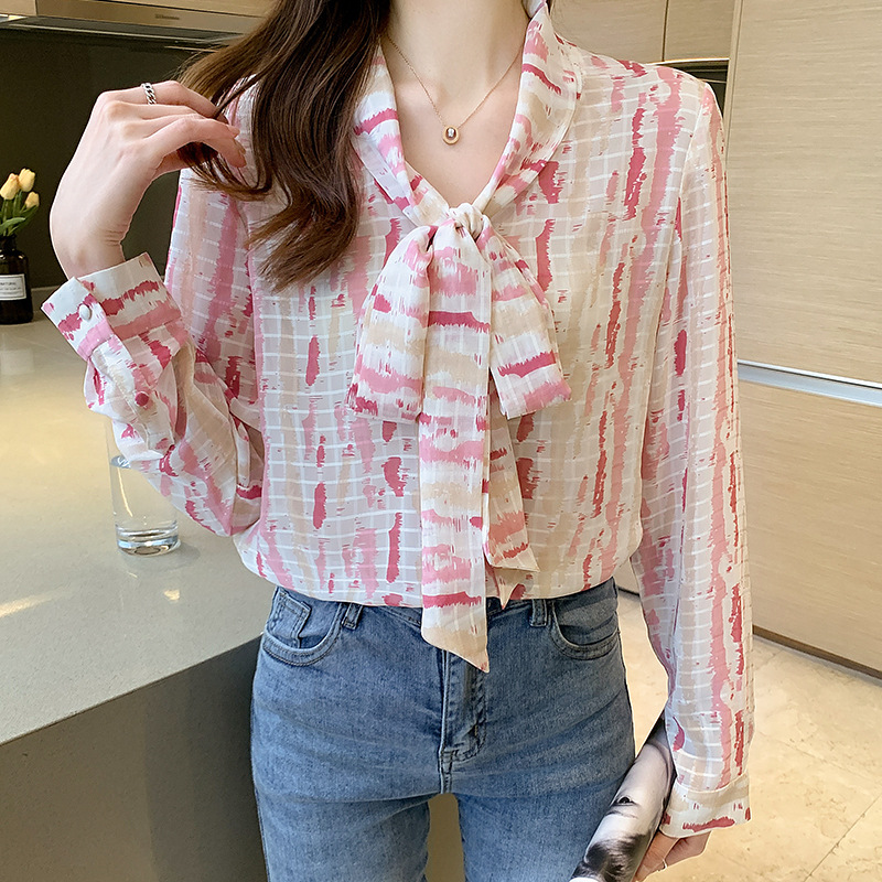 Niche Professional Temperament Long-sleeved Loose Western-style Blouse
