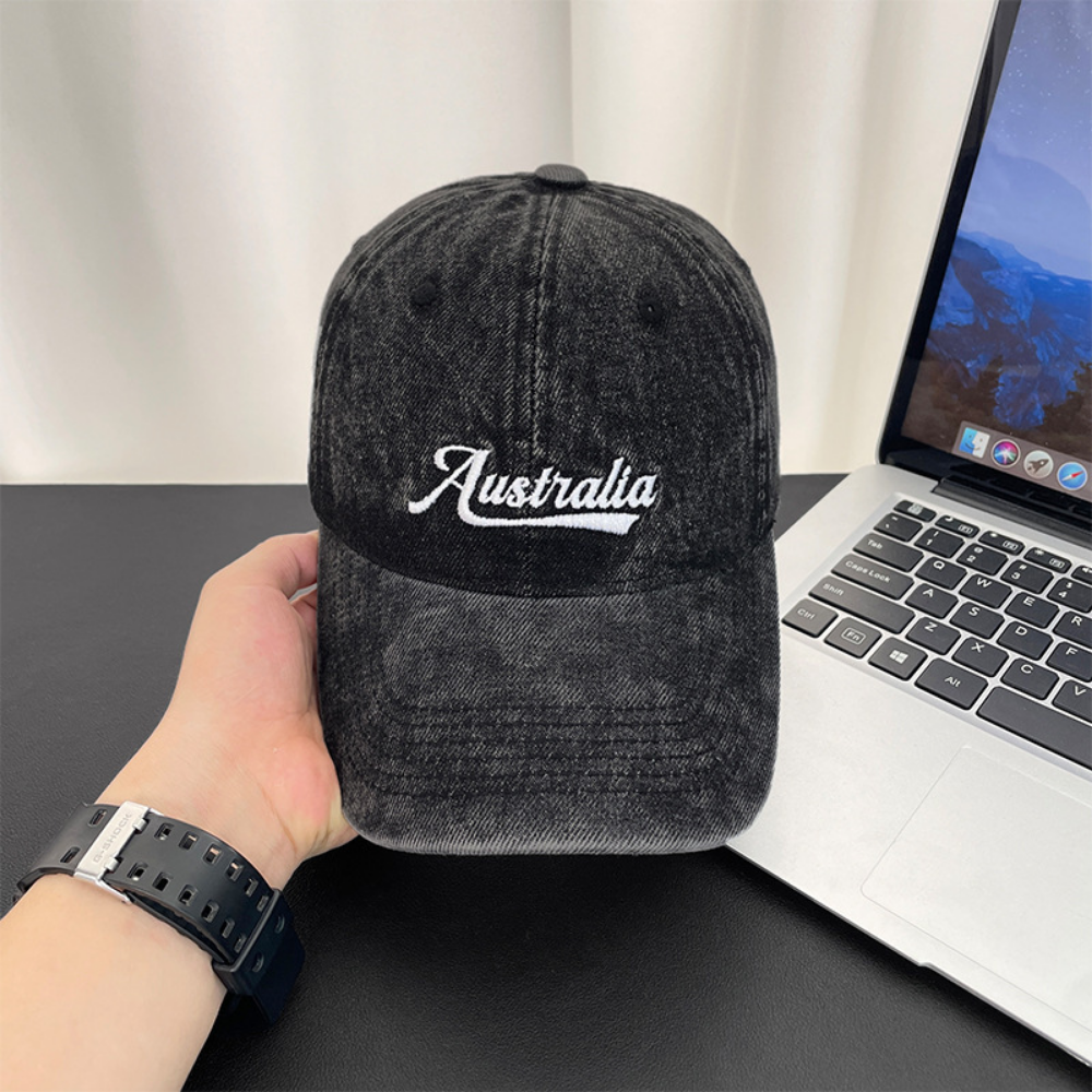 Monochromatic Individuality Frayed Letter Embroidery Washed-out Vintage Trend Fashion Holey Brim Baseball Cap Street Travel 10