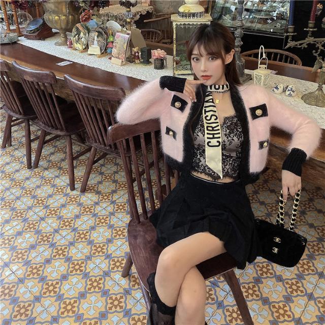 One-piece Suit Mink Fleece Outer Wear Short Top