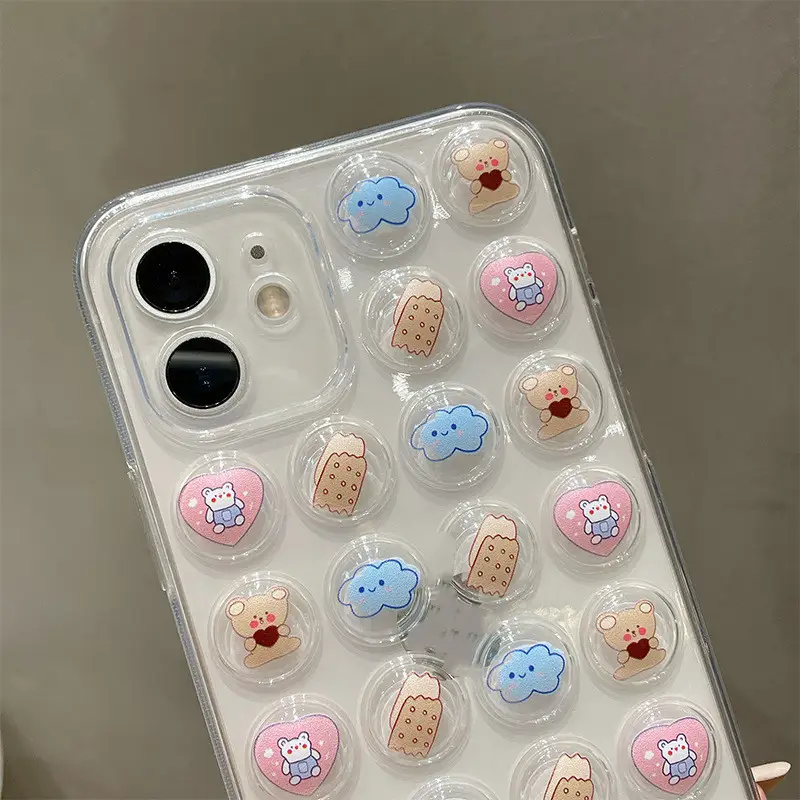 Cookie Bear Epoxy Phone Case Protective Cover