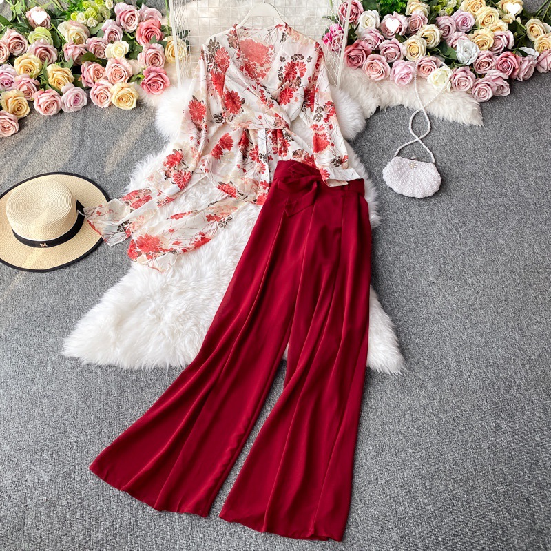 Women's Autumn New Vintage Two-piece Set