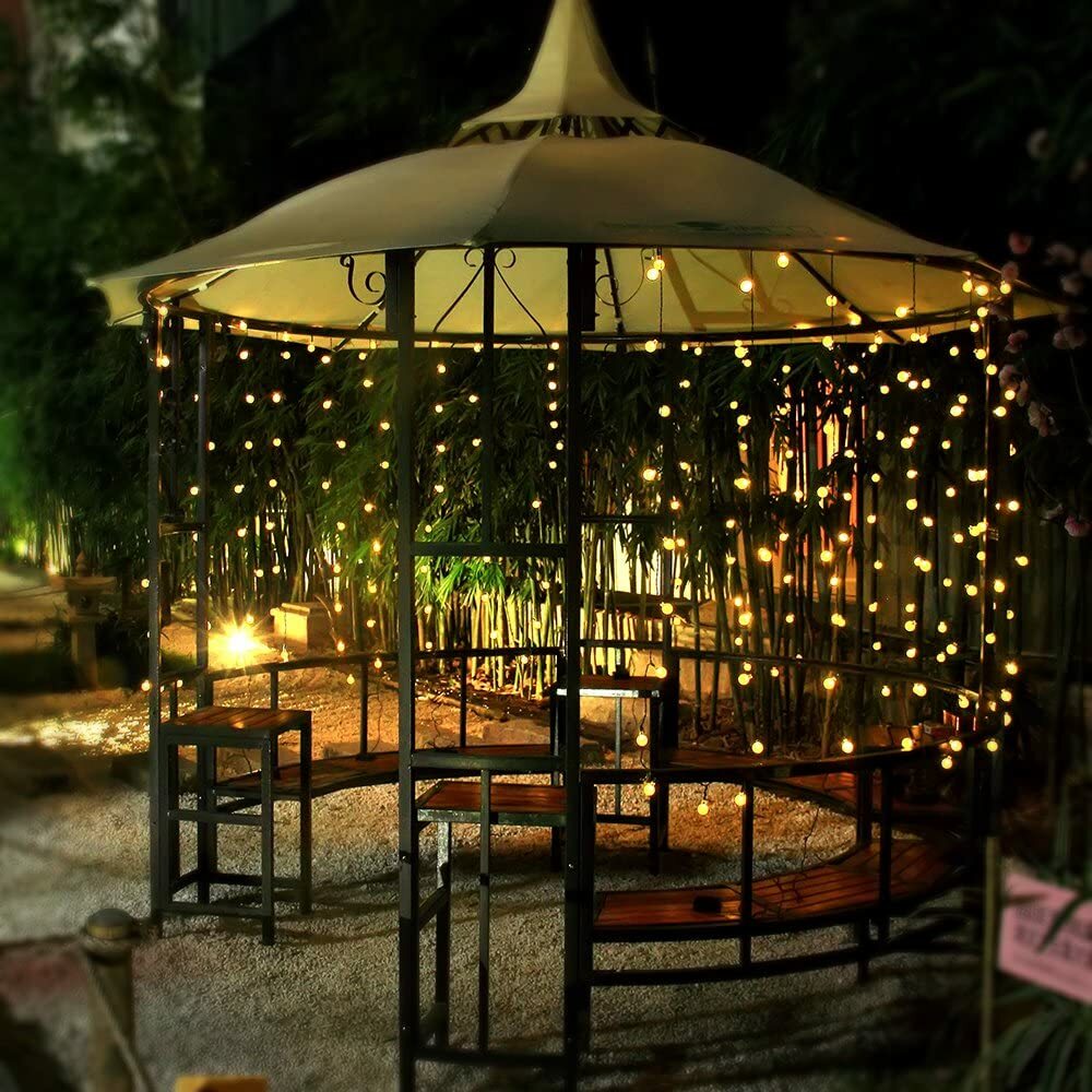 LED Ball Solar Light Party Fairy Outdoor Retro Ball String Lights Patio Garden — foto 9