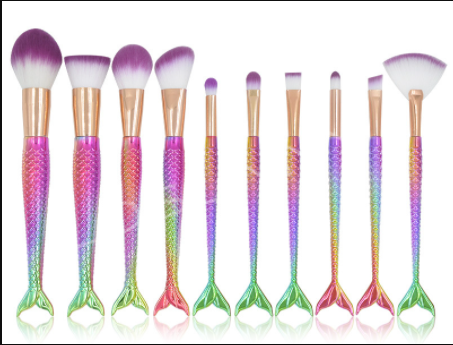 Mermaid Makeup Brushes 11 - Shop at LoveMi